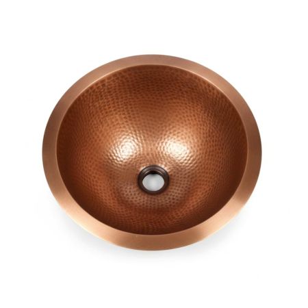 Handcrafted Hammered Copper Bathroom Sink Indian Artisan Basin